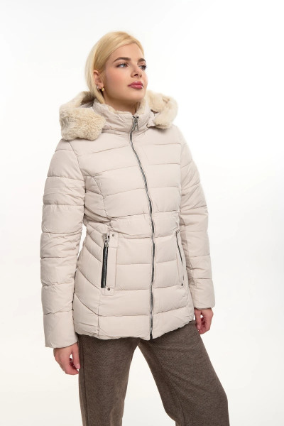 FIBES ΓΥΝΑΙΚΕΙΟ ΜΠΟΥΦΑΝ ΜΕ ΑΠΟΣΠΩΜΕΝΗ ΚΟΥΚΟΥΛΑ ΚΑΙ ΓΟΥΝΑ ΕΚΡΟΥ 01-6167