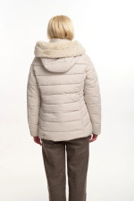 FIBES ΓΥΝΑΙΚΕΙΟ ΜΠΟΥΦΑΝ ΜΕ ΑΠΟΣΠΩΜΕΝΗ ΚΟΥΚΟΥΛΑ ΚΑΙ ΓΟΥΝΑ ΕΚΡΟΥ 01-6167