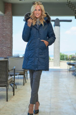 MICROCOAT ΓΥΝΑΙΚΕΙΟ ΜΠΟΥΦΑΝ ΚΑΠΙΤΟΝΕ ΜΕ ΑΠΟΣΠΩΜΕΝΗ ΚΟΥΚΟΥΛΑ ΜΠΛΕ 257778