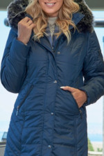 MICROCOAT ΓΥΝΑΙΚΕΙΟ ΜΠΟΥΦΑΝ ΚΑΠΙΤΟΝΕ ΜΕ ΑΠΟΣΠΩΜΕΝΗ ΚΟΥΚΟΥΛΑ ΜΠΛΕ 257778