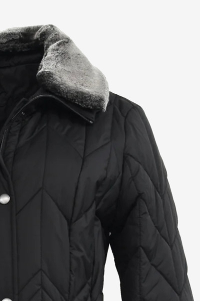 MICROCOAT ΓΥΝΑΙΚΕΙΟ ΜΠΟΥΦΑΝ ΜΕ ΑΠΟΣΠΩΜΕΝΗ ΟΙΚΟΛΟΓΙΚΗ ΓΟΥΝΑ ΜΑΥΡΟ 24450