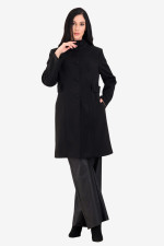 DERPOULI ΓΥΝΑΙΚΕΙΟ ΗΜΙΠΑΛΤΟ ΜΕ ΜΕΑΟ ΓΙΑΚΑ ΜΑΥΡΟ 1.25.39-50720