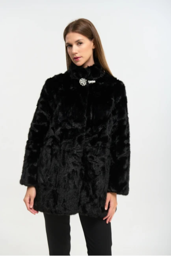 FIBES ΓΥΝΑΙΚΕΙΑ ΓΟΥΝΑ ΟΙΚΟΛΟΓΙΚΗ ΜΕ ΚΑΡΦΙΤΣΑ ΜΑΥΡΗ 01-6175