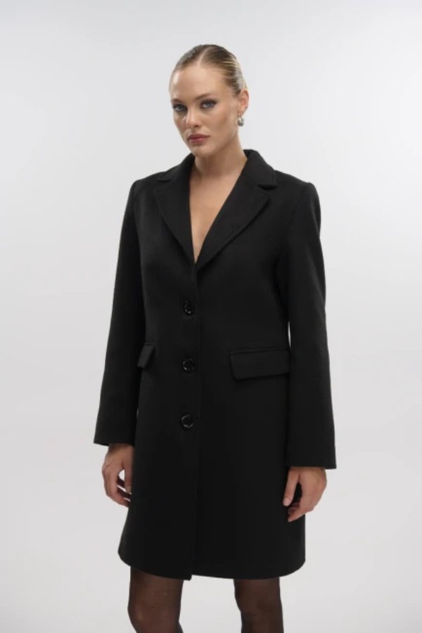 FIBES ΓΥΒΝΑΙΚΕΙΟ ΗΜΙΠΑΛΤΟ ΜΕ ΠΕΤΟ ΓΙΑΚΑ ΣΕ ΒΕΛΟΥΡ ΜΑΥΡΟ 01-6117 FIBES ΓΥΒΝΑΙΚΕΙΟ ΗΜΙΠΑΛΤΟ ΜΕ ΠΕΤΟ ΓΙΑΚΑ ΣΕ ΒΕΛΟΥΡ ΜΑΥΡΟ 01-6117