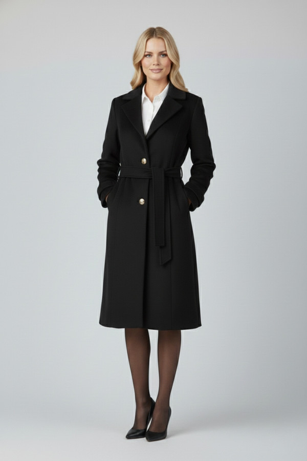 VAGIAS ΓΥΝΑΙΚΕΙΟ ΠΑΛΤΟ ΜΕΣΑΤΟ ΜΕ ΖΩΝΗ ΚΑΙ ΠΕΤΟ ΜΑΥΡΟ 5866-40 VAGIAS ΓΥΝΑΙΚΕΙΟ ΠΑΛΤΟ ΜΕΣΑΤΟ ΜΕ ΖΩΝΗ ΚΑΙ ΠΕΤΟ ΜΑΥΡΟ 5866-40