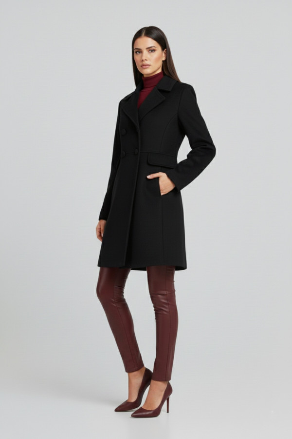 DERPOULI ΓΥΝΑΙΚΕΙΟ ΗΜΙΠΑΛΤΟ ΣΤΑΥΡΩΤΟ ΜΑΥΡΟ 1.25.39-50721 DERPOULI ΓΥΝΑΙΚΕΙΟ ΗΜΙΠΑΛΤΟ ΣΤΑΥΡΩΤΟ ΜΑΥΡΟ 1.25.39-50721