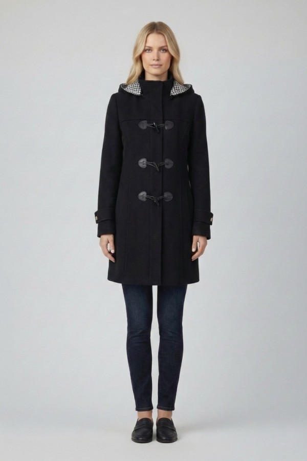 VAGIAS ΓΥΝΑΙΚΕΙΟ ΗΜΙΠΑΛΤΟ ΤΥΠΟΥ ΜΟΝΤΓKΟΜΕΡΙ ΜΕ ΑΠΟΣΠΩΜΕΝΗ ΚΟΥΚΟΥΛΑ ΜΑΥΡΟ 2844-00