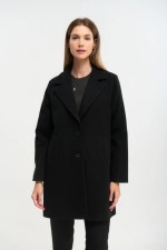 FIBES ΓΥΝΑΙΚΕΙΟ ΗΜΙΠΑΛΤΟ ME ΠΕΤΟ ΜΑΥΡΟ 01-6177