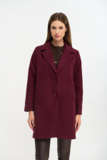 FIBES ΓΥΝΑΙΚΕΙΟ ΗΜΙΠΑΛΤΟ ME ΠΕΤΟ ΜΠΟΡΝΤΟ 01-6177