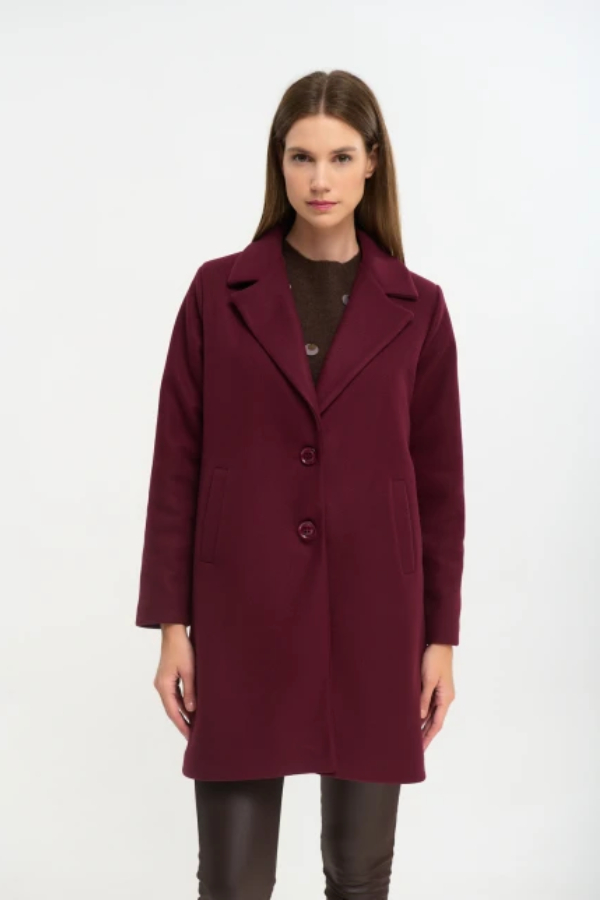 FIBES ΓΥΝΑΙΚΕΙΟ ΗΜΙΠΑΛΤΟ ME ΠΕΤΟ ΜΠΟΡΝΤΟ 01-6177