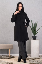 DERPOULI ΓΥΝΑΙΚΕΙΟ ΗΜΙΠΑΛΤΟ ΜΕ ΜΕΑΟ ΓΙΑΚΑ ΜΑΥΡΟ 1.25.39-50720