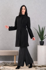 DERPOULI ΓΥΝΑΙΚΕΙΟ ΗΜΙΠΑΛΤΟ ΜΕ ΜΕΑΟ ΓΙΑΚΑ ΜΑΥΡΟ 1.25.39-50720