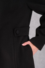 DERPOULI ΓΥΝΑΙΚΕΙΟ ΗΜΙΠΑΛΤΟ ΜΕ ΜΕΑΟ ΓΙΑΚΑ ΜΑΥΡΟ 1.25.39-50720