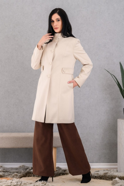 DERPOULI ΓΥΝΑΙΚΕΙΟ ΗΜΙΠΑΛΤΟ ΜΕ ΜΕΑΟ ΓΙΑΚΑ ΒΑΝΙΛΙΑ 1.25.39-50720