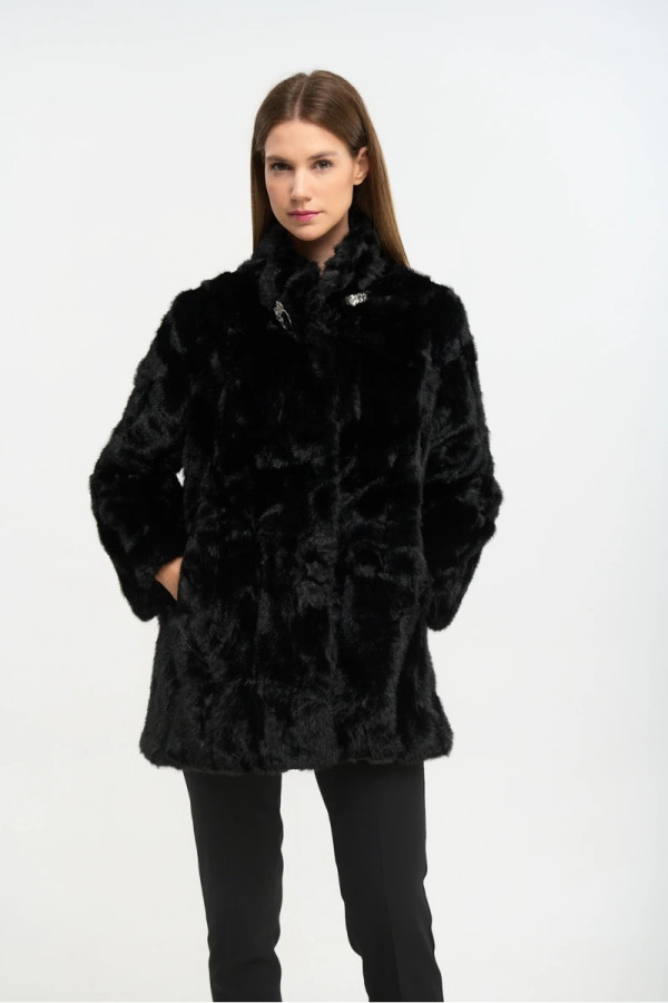 FIBES ΓΥΝΑΙΚΕΙΑ ΓΟΥΝΑ ΟΙΚΟΛΟΓΙΚΗ ΜΕ ΚΑΡΦΙΤΣΑ ΜΑΥΡΗ 01-6175