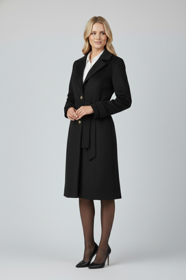 VAGIAS ΓΥΝΑΙΚΕΙΟ ΠΑΛΤΟ ΜΕΣΑΤΟ ΜΕ ΖΩΝΗ ΚΑΙ ΠΕΤΟ ΜΑΥΡΟ 5866-40 VAGIAS ΓΥΝΑΙΚΕΙΟ ΠΑΛΤΟ ΜΕΣΑΤΟ ΜΕ ΖΩΝΗ ΚΑΙ ΠΕΤΟ ΜΑΥΡΟ 5866-40