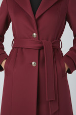 VAGIAS ΓΥΝΑΙΚΕΙΟ ΠΑΛΤΟ ΜΕΣΑΤΟ ΜΕ ΖΩΝΗ ΚΑΙ ΠΕΤΟ ΜΠΟΡΝΤΟ 5866-40 VAGIAS ΓΥΝΑΙΚΕΙΟ ΠΑΛΤΟ ΜΕΣΑΤΟ ΜΕ ΖΩΝΗ ΚΑΙ ΠΕΤΟ ΜΠΟΡΝΤΟ 5866-40