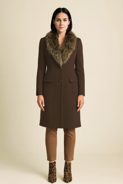 VAGIAS ΓΥΝΑΙΚΕΙΟ ΜΑΝΤΟ ΚΡΕΠ ΜΕ ΑΠΟΣΠΩΜΕΝΗ ΟΙΚΟΛΟΓΙΚΗ ΓΟΥΝΑ ΣΟΚΟΛΑ 735-51