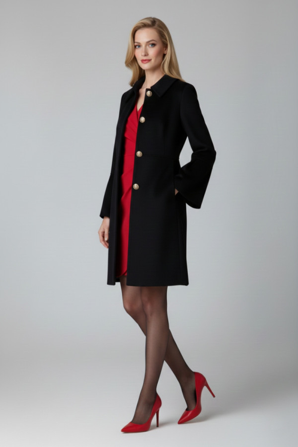 VAGIAS ΓΥΝΑΙΚΕΙΟ ΜΑΝΤΟ ΜΕ ΣΧΕΔΙΟ ΣΤΑ ΜΑΝΙΚΙΑ ΚΡΕΠ ΜΑΥΡΟ 4800-20 VAGIAS ΓΥΝΑΙΚΕΙΟ ΜΑΝΤΟ ΜΕ ΣΧΕΔΙΟ ΣΤΑ ΜΑΝΙΚΙΑ ΚΡΕΠ ΜΑΥΡΟ 4800-20