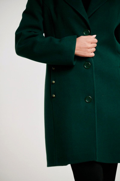 VETO WOMEN'S HALF COAT WITH DECORATIVE BUTTONS GREEN 01-5673