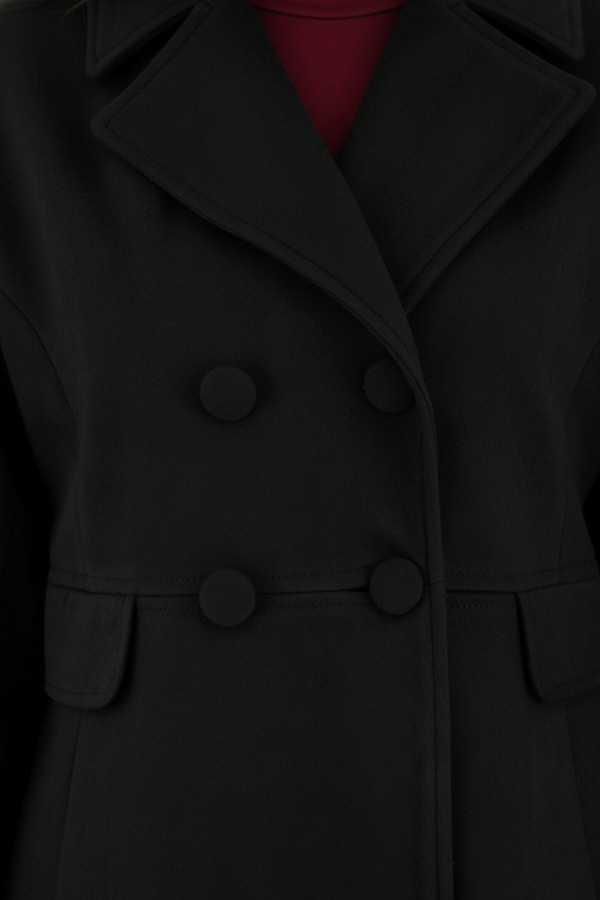 DERPOULI ΓΥΝΑΙΚΕΙΟ ΗΜΙΠΑΛΤΟ ΣΤΑΥΡΩΤΟ ΜΑΥΡΟ 1.25.39-50721 DERPOULI ΓΥΝΑΙΚΕΙΟ ΗΜΙΠΑΛΤΟ ΣΤΑΥΡΩΤΟ ΜΑΥΡΟ 1.25.39-50721