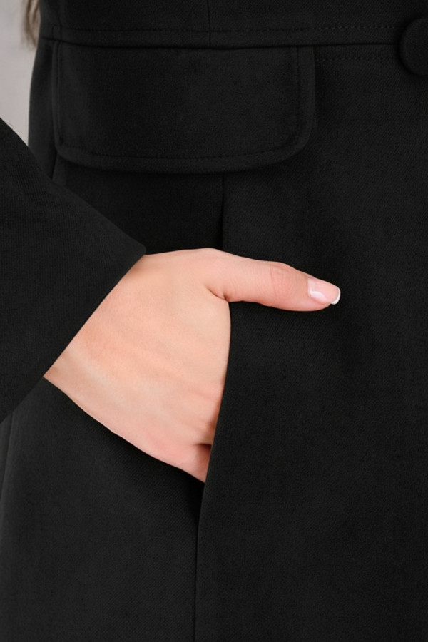 DERPOULI ΓΥΝΑΙΚΕΙΟ ΗΜΙΠΑΛΤΟ ΣΤΑΥΡΩΤΟ ΜΑΥΡΟ 1.25.39-50721 DERPOULI ΓΥΝΑΙΚΕΙΟ ΗΜΙΠΑΛΤΟ ΣΤΑΥΡΩΤΟ ΜΑΥΡΟ 1.25.39-50721