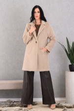 DERPOULI ΓΥΝΑΙΚΕΙΟ ΗΜΙΠΑΛΤΟ TEDDY ΜΠΕΖ 1.25.39-50772 DERPOULI ΓΥΝΑΙΚΕΙΟ ΗΜΙΠΑΛΤΟ TEDDY ΜΠΕΖ 1.25.39-50772