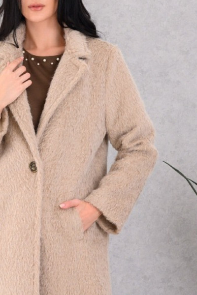 DERPOULI ΓΥΝΑΙΚΕΙΟ ΗΜΙΠΑΛΤΟ TEDDY ΜΠΕΖ 1.25.39-50772 DERPOULI ΓΥΝΑΙΚΕΙΟ ΗΜΙΠΑΛΤΟ TEDDY ΜΠΕΖ 1.25.39-50772