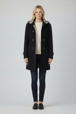 VAGIAS ΓΥΝΑΙΚΕΙΟ ΗΜΙΠΑΛΤΟ ΤΥΠΟΥ ΜΟΝΤΓKΟΜΕΡΙ ΜΕ ΑΠΟΣΠΩΜΕΝΗ ΚΟΥΚΟΥΛΑ ΜΑΥΡΟ 2844-00