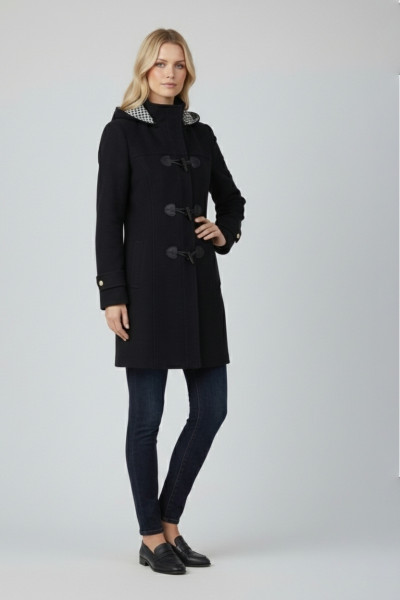 VAGIAS ΓΥΝΑΙΚΕΙΟ ΗΜΙΠΑΛΤΟ ΤΥΠΟΥ ΜΟΝΤΓKΟΜΕΡΙ ΜΕ ΑΠΟΣΠΩΜΕΝΗ ΚΟΥΚΟΥΛΑ ΜΑΥΡΟ 2844-00