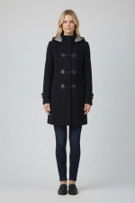 VAGIAS ΓΥΝΑΙΚΕΙΟ ΗΜΙΠΑΛΤΟ ΤΥΠΟΥ ΜΟΝΤΓKΟΜΕΡΙ ΜΕ ΑΠΟΣΠΩΜΕΝΗ ΚΟΥΚΟΥΛΑ ΜΑΥΡΟ 2844-00