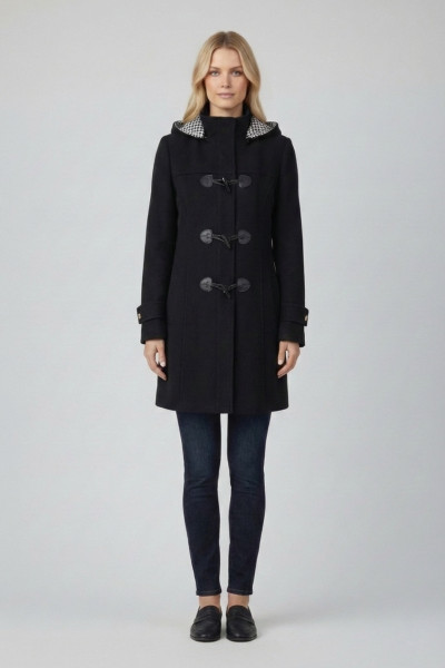 VAGIAS ΓΥΝΑΙΚΕΙΟ ΗΜΙΠΑΛΤΟ ΤΥΠΟΥ ΜΟΝΤΓKΟΜΕΡΙ ΜΕ ΑΠΟΣΠΩΜΕΝΗ ΚΟΥΚΟΥΛΑ ΜΑΥΡΟ 2844-00