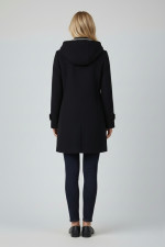 VAGIAS ΓΥΝΑΙΚΕΙΟ ΗΜΙΠΑΛΤΟ ΤΥΠΟΥ ΜΟΝΤΓKΟΜΕΡΙ ΜΕ ΑΠΟΣΠΩΜΕΝΗ ΚΟΥΚΟΥΛΑ ΜΑΥΡΟ 2844-00