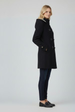 VAGIAS ΓΥΝΑΙΚΕΙΟ ΗΜΙΠΑΛΤΟ ΤΥΠΟΥ ΜΟΝΤΓKΟΜΕΡΙ ΜΕ ΑΠΟΣΠΩΜΕΝΗ ΚΟΥΚΟΥΛΑ ΜΑΥΡΟ 2844-00