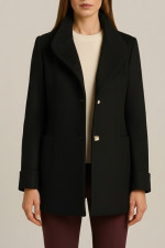 VAGIAS ΓΥΝΑΙΚΕΙΑ  ΖΑΚΕΤΑ ΠΑΛΤΟ ΜΕ ΧΡΥΣΑ ΚΟΥΜΠΙΑ ΜΑΥΡΟ 5868-40