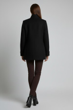 VAGIAS ΓΥΝΑΙΚΕΙΑ  ΖΑΚΕΤΑ ΠΑΛΤΟ ΜΕ ΧΡΥΣΑ ΚΟΥΜΠΙΑ ΜΑΥΡΟ 5868-40