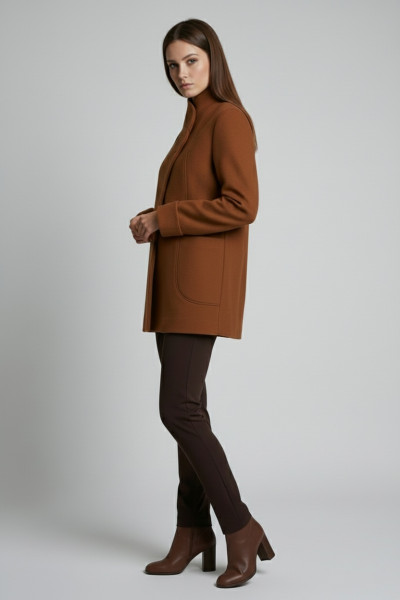 VAGIAS ΓΥΝΑΙΚΕΙΑ  ΖΑΚΕΤΑ ΠΑΛΤΟ ΜΕ ΧΡΥΣΑ ΚΟΥΜΠΙΑ ΚΑΜΕΛ 5868-40