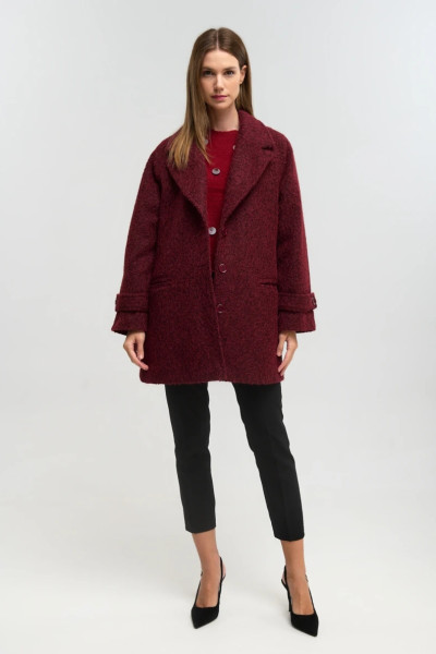 FIBES ΓΥΝΑΙΚΕΙΟ ΗΜΙΠΑΛΤΟ ΜΠΟΥΚΛΕ ΜΕ ΡΕΓΚΛΑΝ ΜΠΟΡΝΤΟ 01-6119