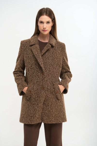 FIBES ΓΥΝΑΙΚΕΙΟ ΗΜΙΠΑΛΤΟ ΜΕ ΠΕΤΟ ΜΕΣΑΤΟ ΜΠΟΥΚΛΕ ΚΑΦΕ 01-6122