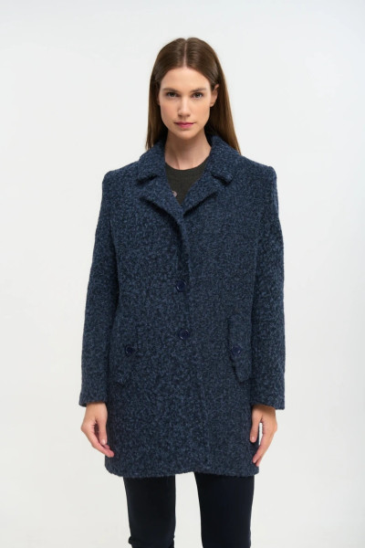 FIBES ΓΥΝΑΙΚΕΙΟ ΗΜΙΠΑΛΤΟ ΜΕ ΠΕΤΟ ΜΕΣΑΤΟ ΜΠΟΥΚΛΕ ΜΠΛΕ 01-6122