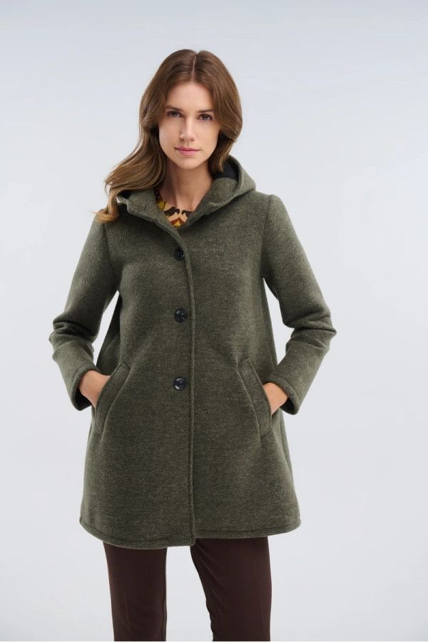 FIBES ΓΥΝΑΙΚΕΙΟ ΗΜΙΠΑΛΤΟ ΜΕ ΚΟΥΚΟΥΛΑ ΧΑΚΙ 01-6142 FIBES ΓΥΝΑΙΚΕΙΟ ΗΜΙΠΑΛΤΟ ΜΕ ΚΟΥΚΟΥΛΑ ΧΑΚΙ 01-6142