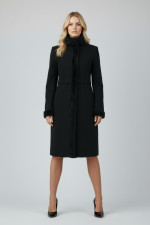 VAGIAS ΓΥΝΑΙΚΕΙΟ ΠΑΛΤΟ ΜΕ ΜΑΟ ΓΙΑΚΑ ΚΑΙ ΛΕΠΤΟΜΕΡΕΙΕΣ ΟΙΚΟΛΟΓΙΚΗΣ ΓΟΥΝΑΣ ΜΑΥΡΟ 5880-50