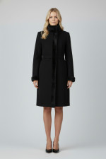 VAGIAS ΓΥΝΑΙΚΕΙΟ ΠΑΛΤΟ ΜΕ ΜΑΟ ΓΙΑΚΑ ΚΑΙ ΛΕΠΤΟΜΕΡΕΙΕΣ ΟΙΚΟΛΟΓΙΚΗΣ ΓΟΥΝΑΣ ΜΑΥΡΟ 5880-50