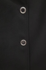 VAGIAS ΓΥΝΑΙΚΕΙΟ ΗΜΙΠΑΛΤΟ VELOUR ΜΕ ΓΟΥΝΑ ΜΑΥΡΟ 4815-99