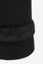VAGIAS ΓΥΝΑΙΚΕΙΟ ΗΜΙΠΑΛΤΟ VELOUR ΜΕ ΓΟΥΝΑ ΜΑΥΡΟ 4815-99