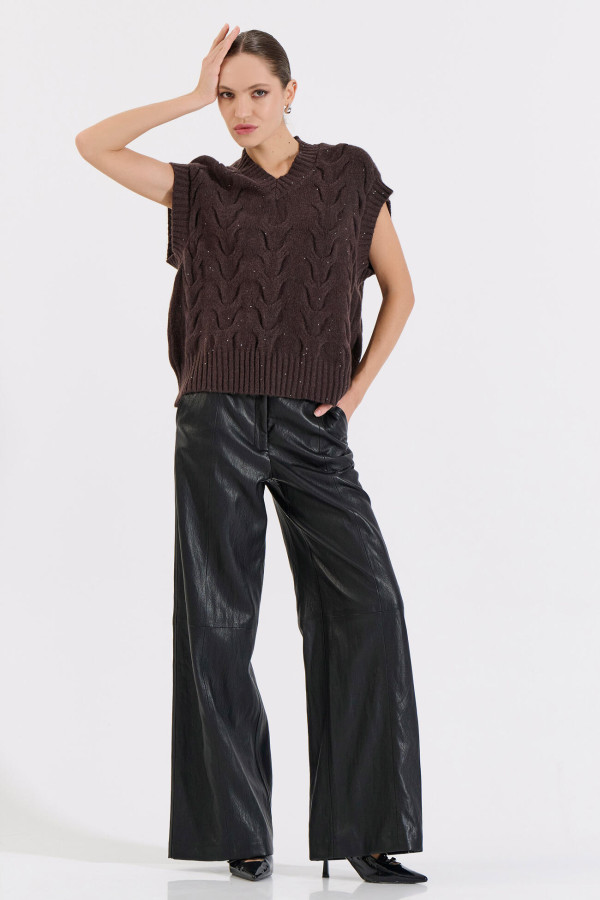 BILL COST ΓΥΝΑΙΚΕΙΑ ΠΛΕΚΤΗ ΚΑΖΑΚΑ ΜΕ ΣΧΕΔΙΟ ΚΑΦΕ 20-131374-0 BILL COST ΓΥΝΑΙΚΕΙΑ ΠΛΕΚΤΗ ΚΑΖΑΚΑ ΜΕ ΣΧΕΔΙΟ ΚΑΦΕ 20-131374-0