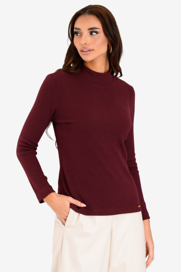 DERPOULI ΓΥΝΑΙΚΕΙΑ ΜΠΛΟΥΖΑ ΛΟΥΠΕΤΟ ΣΕ ΛΕΠΤΗ ΠΛΕΞΗ ΜΟΝΟΧΡΩΜΟ ΜΠΟΡΝΤΟ 1.10.27473 DERPOULI ΓΥΝΑΙΚΕΙΑ ΜΠΛΟΥΖΑ ΛΟΥΠΕΤΟ ΣΕ ΛΕΠΤΗ ΠΛΕΞΗ ΜΟΝΟΧΡΩΜΟ ΜΠΟΡΝΤΟ 1.10.27473