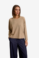 ENZZO ΓΥΝΑΙΚΕΙΑ ΜΠΛΟΥΖΑ ΣΕ ΠΛΕΞΗ LOOSE FIT BETTIE ΜΠΕΖ 252282