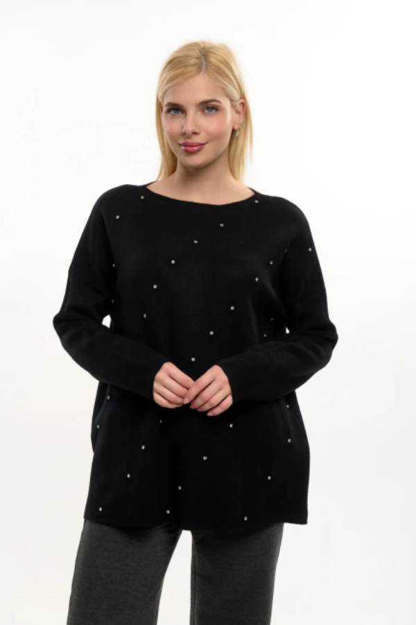 FIBES ΓΥΝΑΙΚΕΙΑ ΠΛΕΚΤΗ ΜΠΛΟΥΖΑ ΜΕ ΣΤΡΑΣ ΜΑΥΡΟ 03-7309 FIBES ΓΥΝΑΙΚΕΙΑ ΠΛΕΚΤΗ ΜΠΛΟΥΖΑ ΜΕ ΣΤΡΑΣ ΜΑΥΡΟ 03-7309