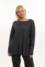 FIBES ΓΥΝΑΙΚΕΙΑ ΠΛΕΚΤΗ ΜΠΛΟΥΖΑ ΜΕ ΣΤΡΑΣ ΓΚΡΙ 03-7309 FIBES ΓΥΝΑΙΚΕΙΑ ΠΛΕΚΤΗ ΜΠΛΟΥΖΑ ΜΕ ΣΤΡΑΣ ΓΚΡΙ 03-7309